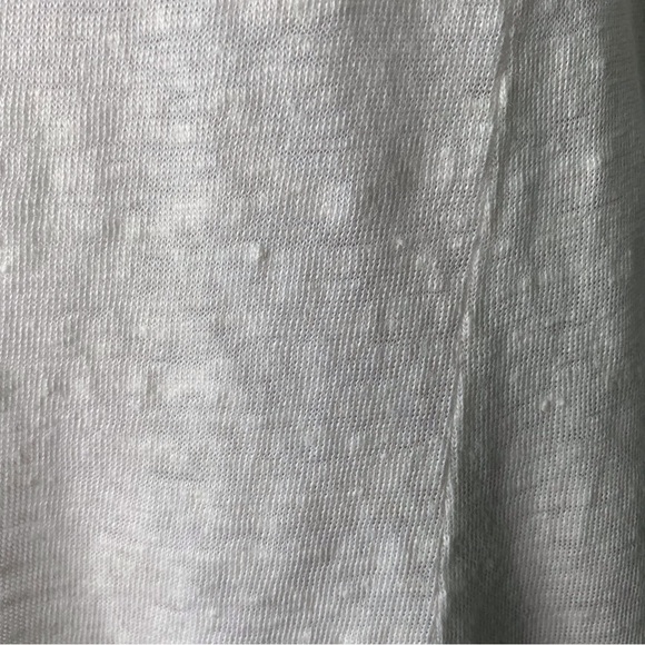 Calypso St. Barth Women's 100% Linen White Scoop Tank Top Size Large - Picture 13 of 15